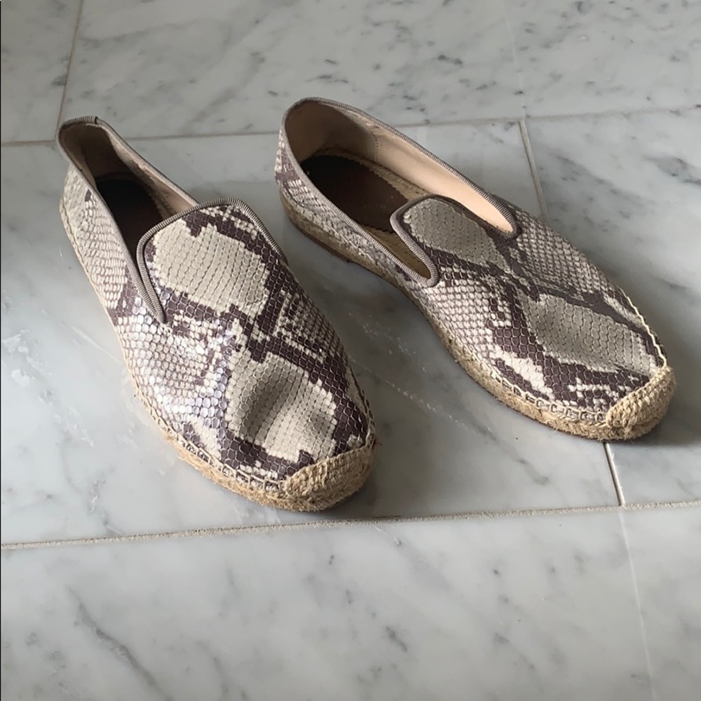 Elyse Walker Snake skin espadrille